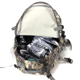 Military patterned camping backpack