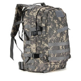 Military patterned camping backpack