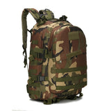 Military patterned camping backpack