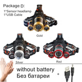 15000Lm Rechargeable headrest flashlight