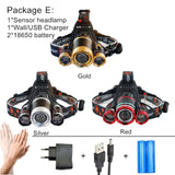 15000Lm Rechargeable headrest flashlight