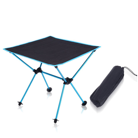 Portable, foldable aluminum table