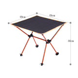 Portable, foldable aluminum table