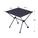 Portable, foldable aluminum table
