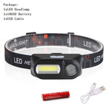 Portable mini head lamp (18650 battery life)