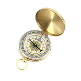 Pure copper portable clamshell compass