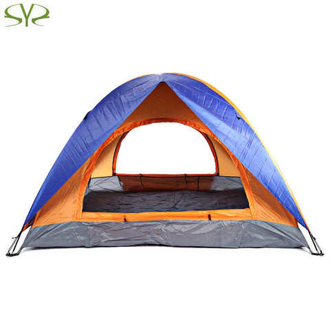 Outdoor Polyester Double Layer Camping Tent Four-Season For 3 Or 4 People