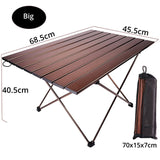Versatile foldable aluminum table