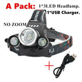 50000Lm strong head lamp