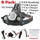 50000Lm strong head lamp