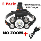 50000Lm strong head lamp