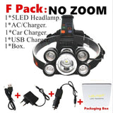 50000Lm strong head lamp