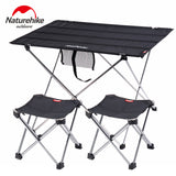 Portable, foldable aluminum table