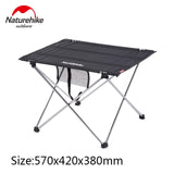 Portable, foldable aluminum table