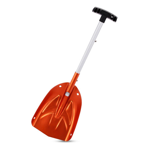 Foldable shovel with aluminum sleeves