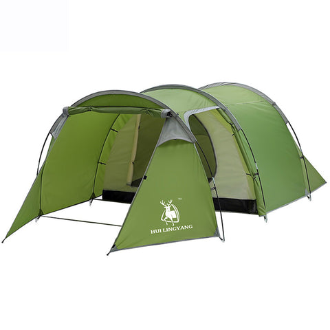 One room and bedroom Double layer Rainproof tent
