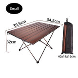 Portable, foldable aluminum table